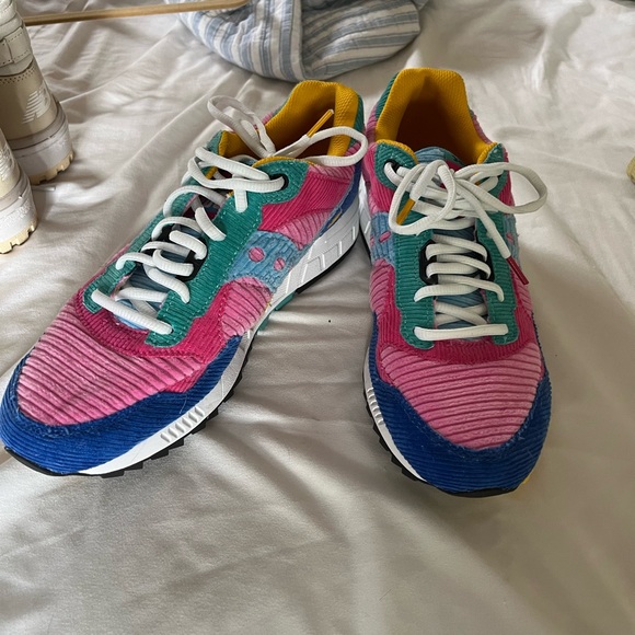 Saucony corduroy color block shoes - Picture 2 of 7